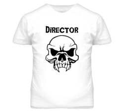 Director Skull Design Mens T Shirt