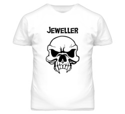 Jeweller Skull Design Mens T Shirt