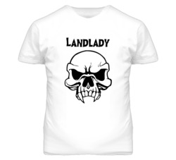Landlady Skull Design Mens T Shirt