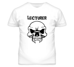 Lecturer Skull Design Mens T Shirt