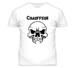 Chauffeur Skull Design Mens T Shirt