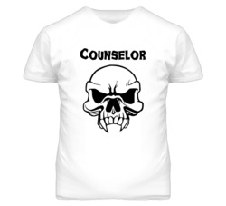 Counselor Skull Design Mens T Shirt