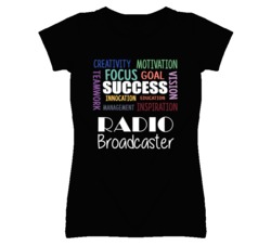 Radio Broadcaster Inspirational Words Success Occupation T Shirt