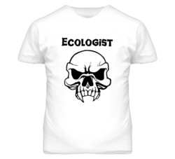 Ecologist Skull Design Mens T Shirt