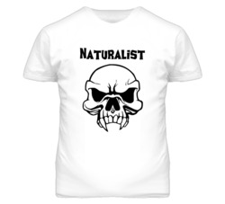 Naturalist Skull Design Mens T Shirt