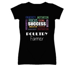 Poultry Farmer Inspirational Words Success Occupation T Shirt