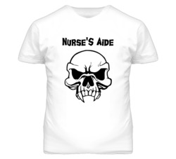 Nurse'S Aide Skull Design Mens T Shirt