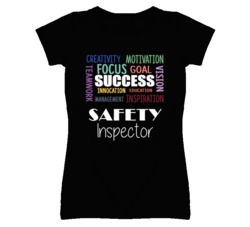 Safety Inspector Inspirational Words Success Occupation T Shirt
