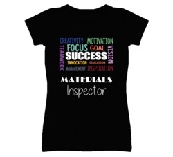 Materials Inspector Inspirational Words Success Occupation T Shirt