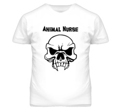 Animal Nurse Skull Design Mens T Shirt