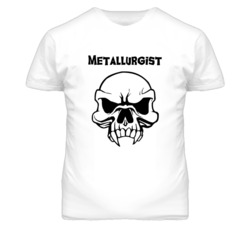 Metallurgist Skull Design Mens T Shirt