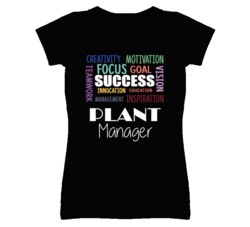 Plant Manager Inspirational Words Success Occupation T Shirt