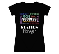 Station Manager Inspirational Words Success Occupation T Shirt
