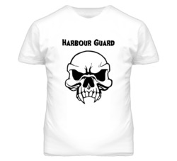 Harbour Guard Skull Design Mens T Shirt
