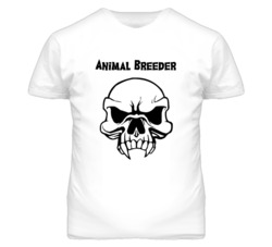 Animal Breeder Skull Design Mens T Shirt
