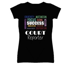 Court Reporter Inspirational Words Success Occupation T Shirt