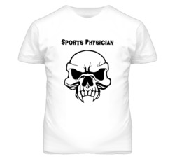 Sports Physician  Skull Design Mens T Shirt