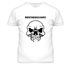Anesthesiologist  Skull Design Mens T Shirt