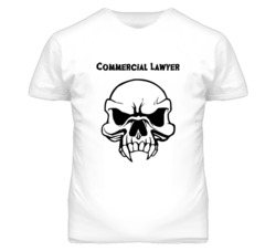 Commercial Lawyer Skull Design Mens T Shirt