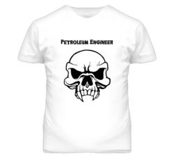 Petroleum Engineer Skull Design Mens T Shirt