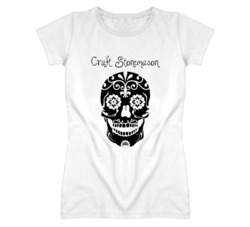 Craft Stonemason Skull Design Cool Ladies T Shirt