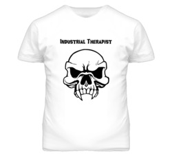 Industrial Therapist Skull Design Mens T Shirt