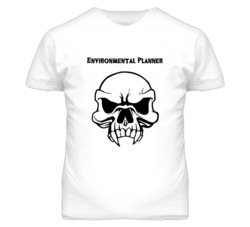 Environmental Planner Skull Design Mens T Shirt