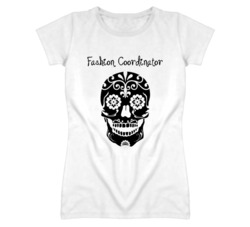 Fashion Coordinator Skull Design Cool Ladies T Shirt