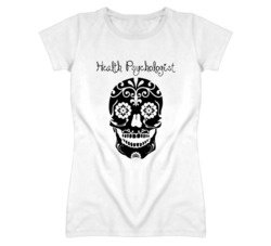 Health Psychologist Skull Design Cool Ladies T Shirt