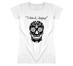 "Technical Language Skull Design Cool Ladies T Shirt"