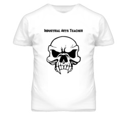 Industrial Arts Teacher Skull Design Mens T Shirt