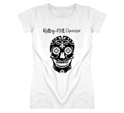 Rolling-Mill Operator Skull Design Cool Ladies T Shirt
