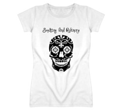 Smelting And Refinery Skull Design Cool Ladies T Shirt