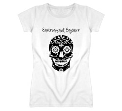 Environmental Engineer Skull Design Cool Ladies T Shirt