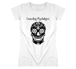 Counseling Psychologist Skull Design Cool Ladies T Shirt