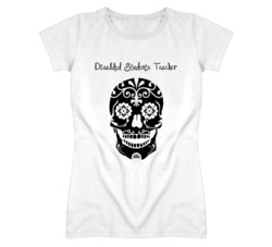 Disabled Students Teacher Skull Design Cool Ladies T Shirt