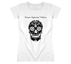Aerospace Engineering Technician Skull Design Cool Ladies T Shirt