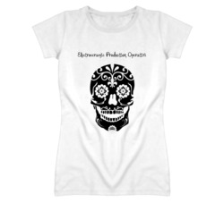 Electroceramic Production Operative Skull Design Cool Ladies T Shirt