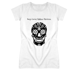 Heavy-Current Appliance Electrician Skull Design Cool Ladies T Shirt
