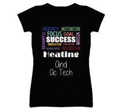 Heating And Ac Tech Inspirational Words Success Occupation T Shirt