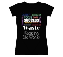 Waste Recycling Site Worker Inspirational Words Success Occupation T S