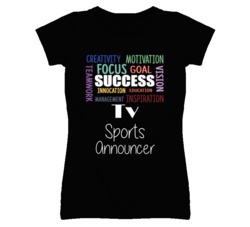 Tv Sports Announcer  Inspirational Words Success Occupation T Shirt