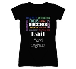 Rail Yard Engineer  Inspirational Words Success Occupation T Shirt