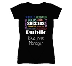 Public Relations Manager  Inspirational Words Success Occupation T Shi