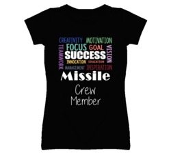 Missile Crew Member  Inspirational Words Success Occupation T Shirt