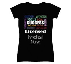 Licensed Practical Nurse  Inspirational Words Success Occupation T Shi