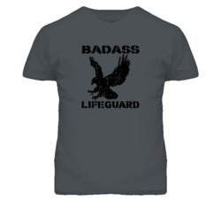 Badass Lifeguard Eagle Patriotic T Shirt