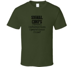 Visual Information Operations Chief US Army Occupation T Shirt