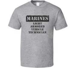 Light Armored Vehicle Technician Marines T Shirt