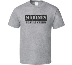 Postal Clerk Marines T Shirt